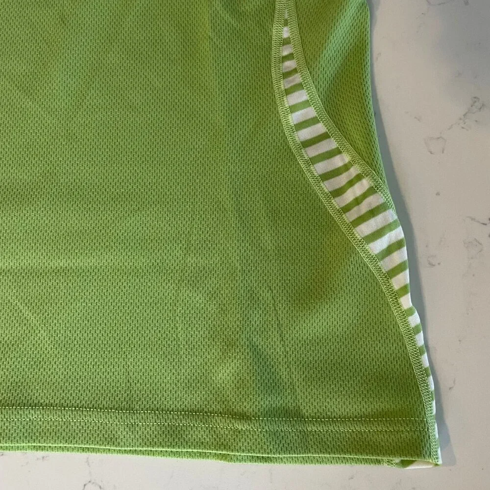 Helly Hansen Dry LIFA Vneck SS Polypropylene Activewear Top Green + White Sz M/L - Picture 3 of 13